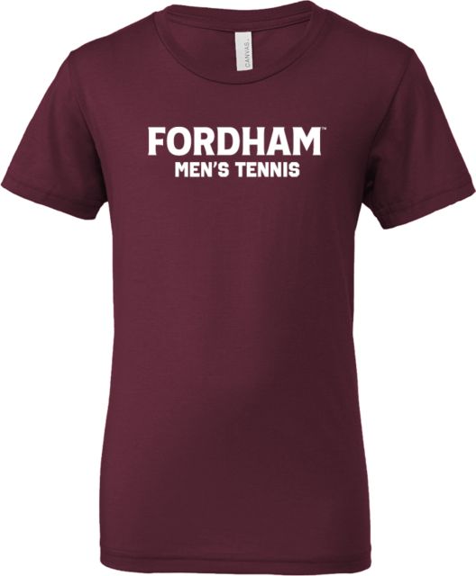 Fordham Bella + Canvas Youth Jersey T Shirt Fordham Mens Tennis - ONLINE ONLY