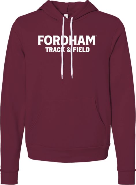Fordham Bella + Canvas Fleece Hood Fordham Track & Field - ONLINE ONLY