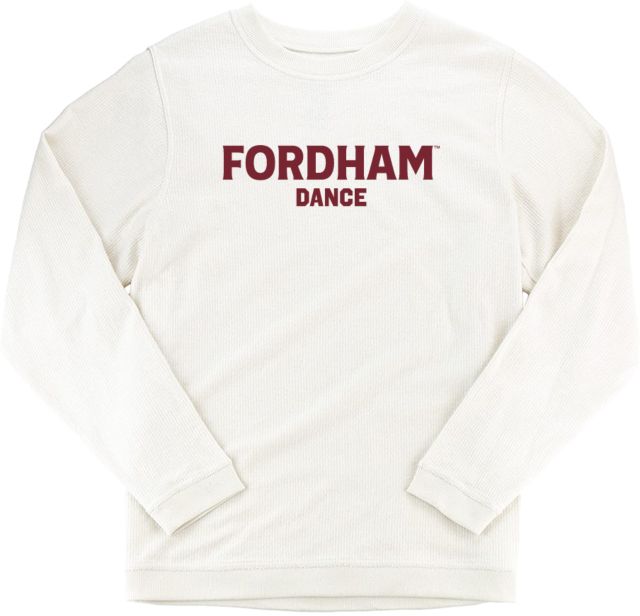 Fordham Boxercraft Womens Cream Corded Crew Fordham Dance - ONLINE ONLY