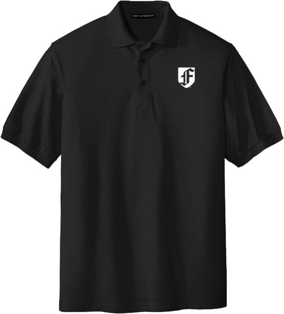 Fordham Extended Silk Touch Polo Fordham University F Shield PLUS - ONLINE ONLY