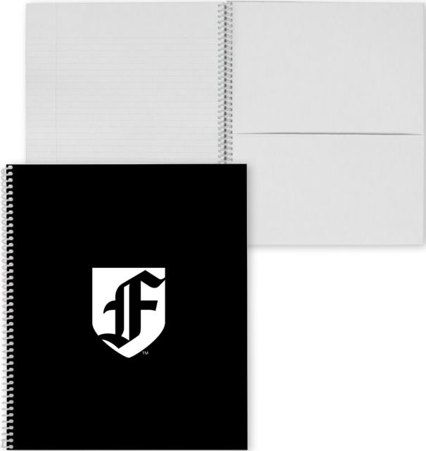 Fordham College Spiral Notebook w/Clear Coil Fordham University F Shield - ONLINE ONLY