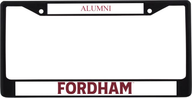 Fordham Alumni Metal License Plate Frame in Fordham University Wordmark - ONLINE ONLY
