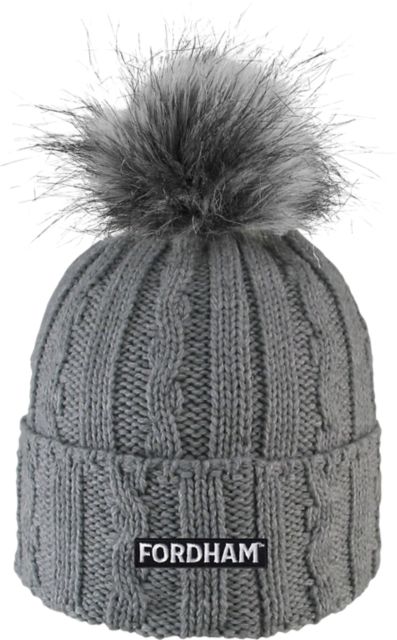 Fordham University Women's Fur Pom Beanie