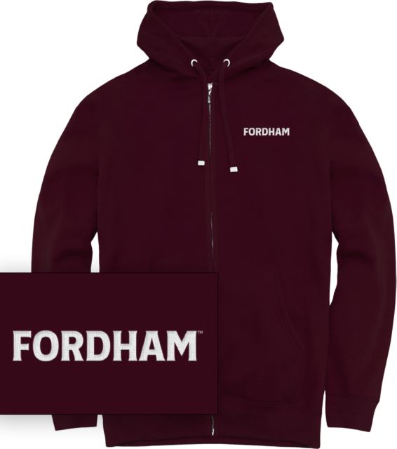 Fordham University Chainstitch Full Zip Hooded Sweatshirt