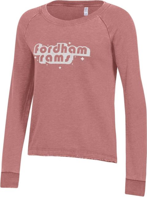 Men's Champion Gray Fordham Rams Football Jersey Long Sleeve T-Shirt