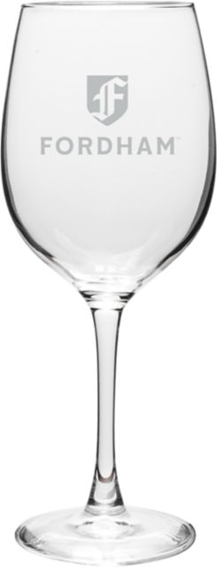 Fordham University 16 oz. Wine Glass