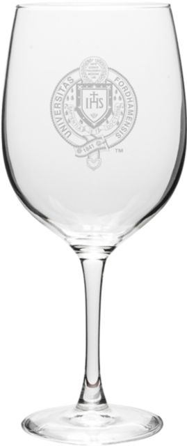 Fordham University 19 oz. Wine Glass