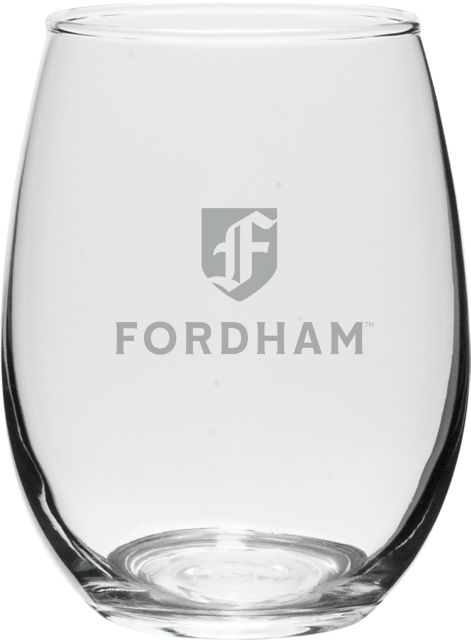 Fordham University 15 oz. Wine Glass