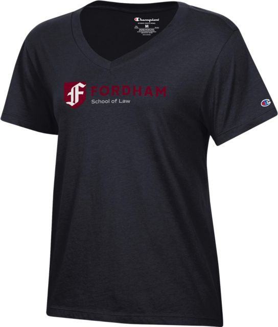Fordham University Women's School of Law V-neck Short Sleeve T-Shirt