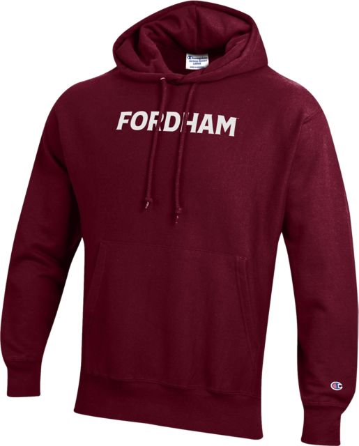 Fordham University Reverse Weave Hooded Sweatshirt