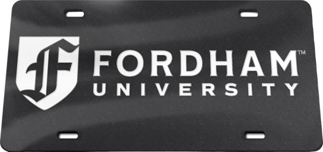 Fordham University Glitter License Plate Frame