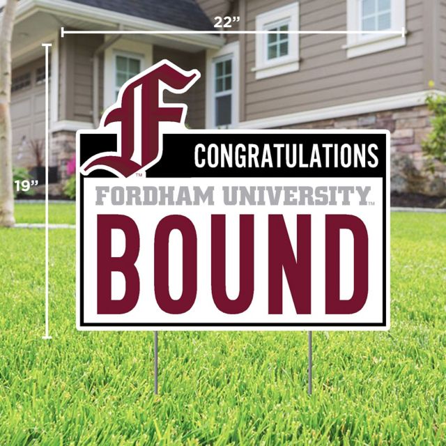 Fordham University 22x19 Lawn Sign