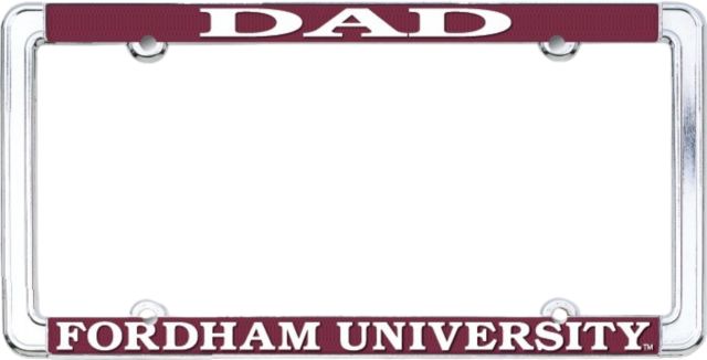 Fordham University Dad License Plate Frame