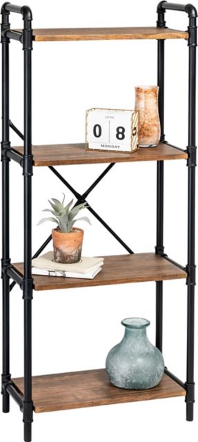 5-Tier Industrial Bookshelf