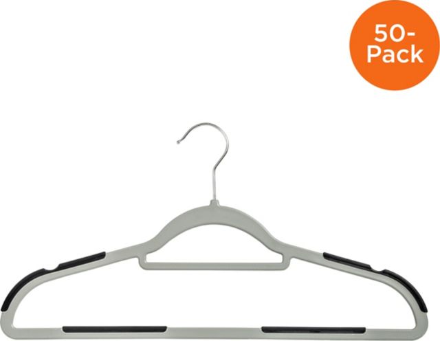 White Plastic Cascading Collapsible Hangers (20-Pack)