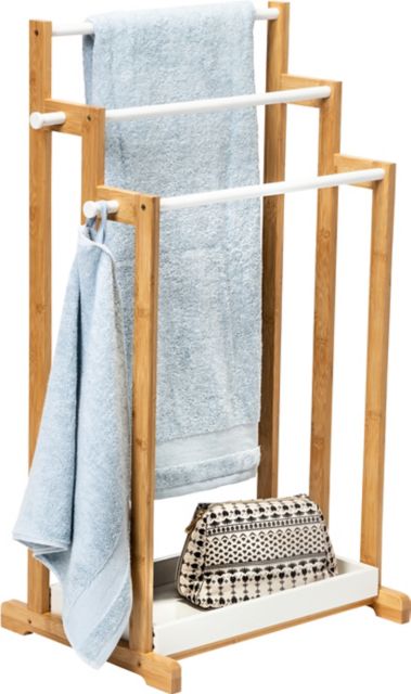 LULU clothes stand / free standing clothes rail - wooden & metal