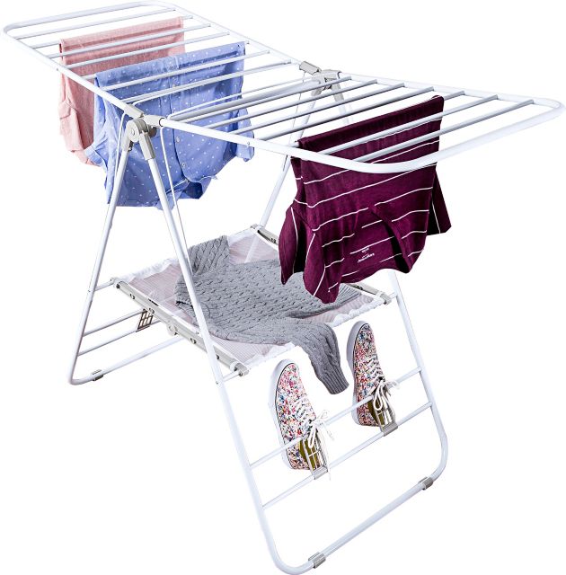 Chrome 3-Tier Folding Accordion Drying Rack