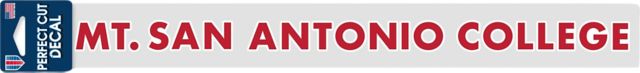 Mt. San Antonio College 2'' x 17'' Perfect Cut Decal