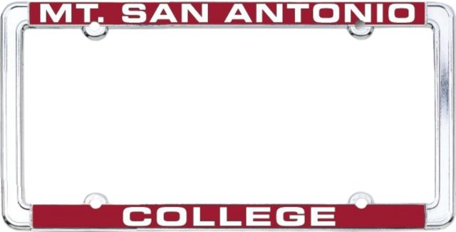 Mt. San Antonio College Thin Dome License Plate Frame