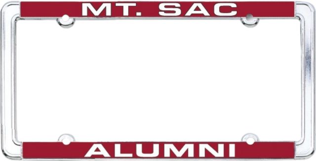Mt. San Antonio College Alumni Thin Dome License Plate Frame