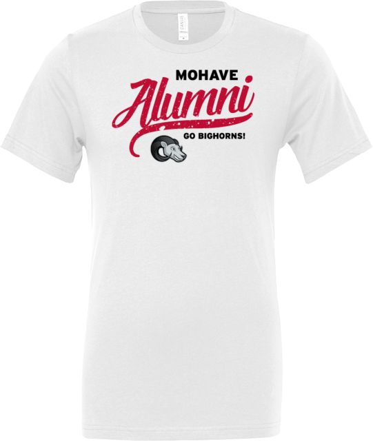 Mohave Bella + Canvas Jersey Cotton T Shirt Mohave College Alumni Go Bighorns - ONLINE ONLY