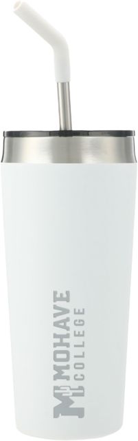 Mohave Faye Vacuum Tumbler w/ Stainless Straw 20 oz Mohave College Flat Engraved - ONLINE ONLY