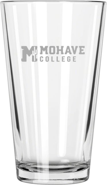 Mohave Libbey Glass 16oz Mohave College Flat Engraved - ONLINE ONLY