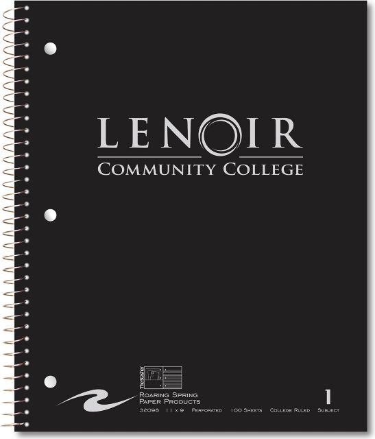 Lenoir Community College Notebook 100-Sheet