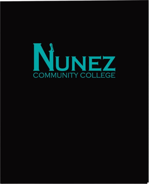 Nunez Community College 2 Pocket Laminated Folder