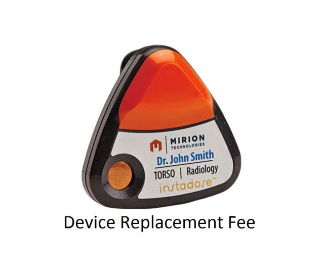 Radiation Monitoing Device Replacement Fee