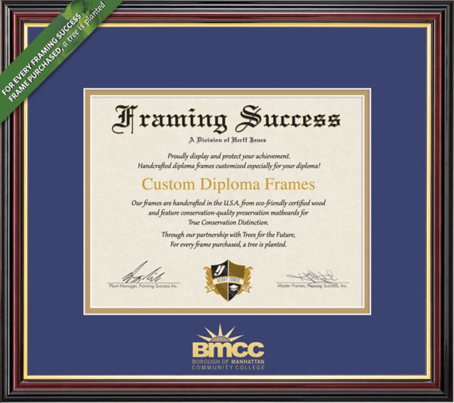 Borough of Manhattan Community College 8" x 10" Academic Diploma Frame