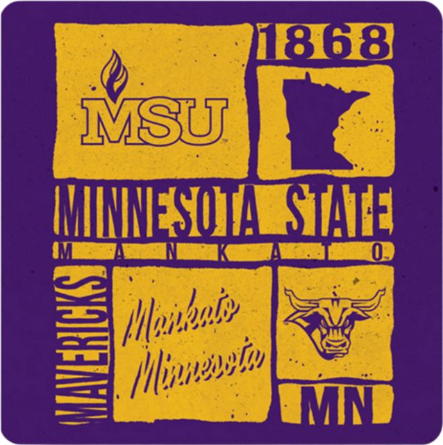 Minnesota State University Mankato 4x4 Coaster