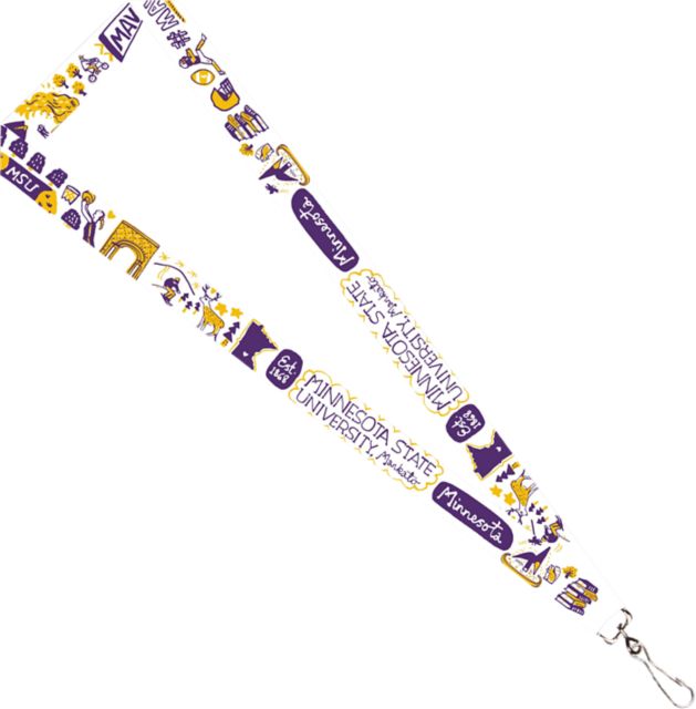 Minnesota State University Mankato Julia Gash 3-4'' Satin Lanyard