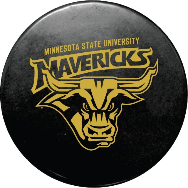 Minnesota State University Mankato Mavericks Hockey Puck