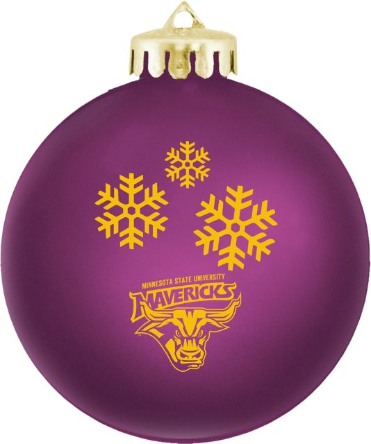Minnesota State University Mankato Round Shatterproof Ornament