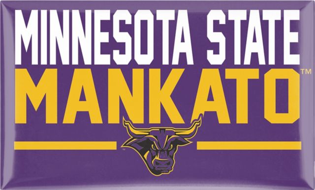 Minnesota State University Mankato 2.2 x 3.6 Domed Magnet