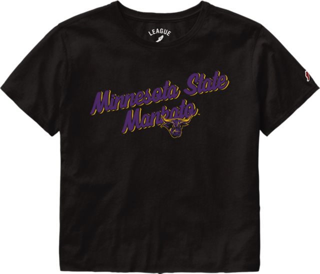 Minnesota State University Mankato Mavericks Women's Crop Short Sleeve T-Shirt