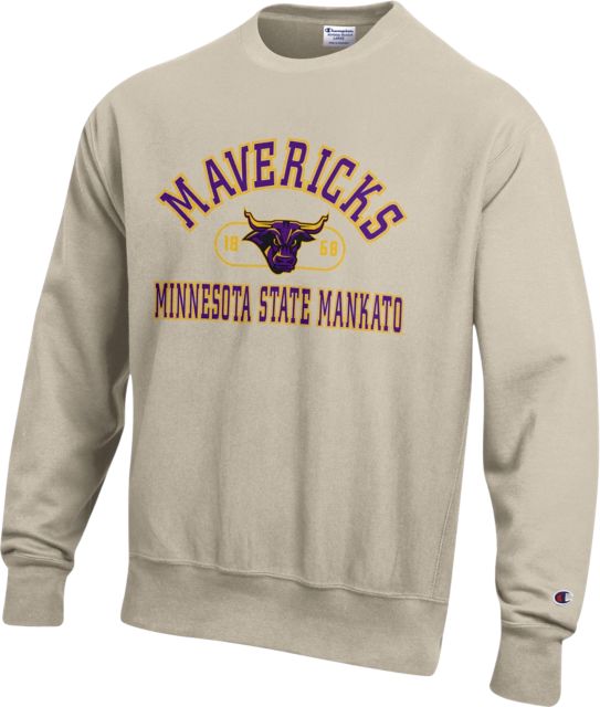 Minnesota State University Mankato Mavericks Reverse Weave Crewneck Sweatshirt