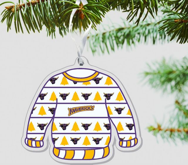 Minnesota State University Mankato Mavericks 3'' x 4'' Etched Ornament