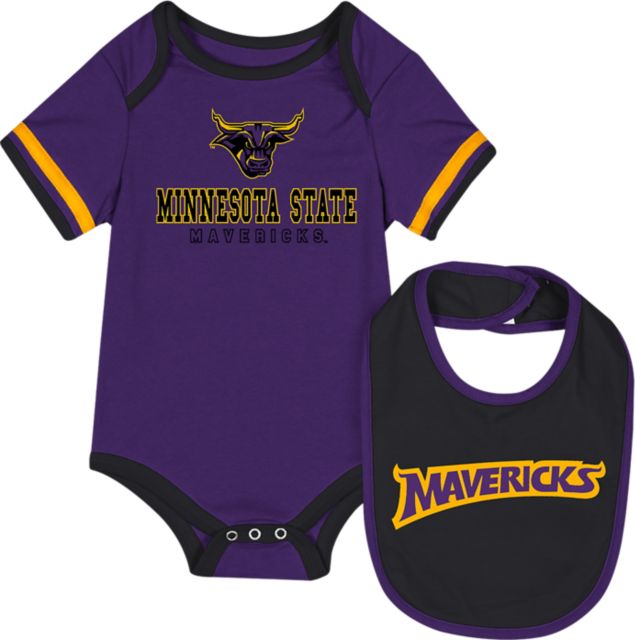Minnesota State University Mankato Infant's Mavericks Bodysuit Bib Set