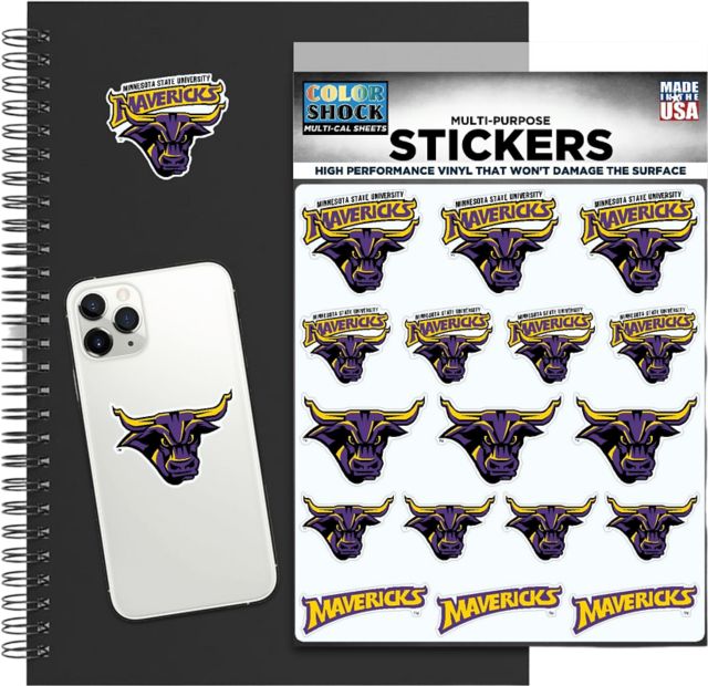 Minnesota State University Mankato Mavericks Sticker Sheet