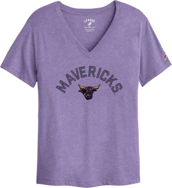 Minnesota State University Mankato Women's Mavericks V-Neck Short Sleeve T-Shirt