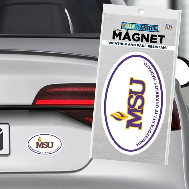 Minnesota State University Mankato 4x4 Magnet