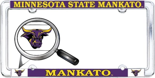Minnesota State University Mankato Thin Dome License Plate Frame