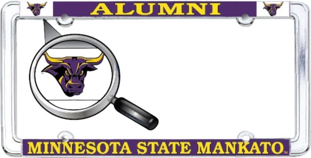 Minnesota State University Mankato Alumni Thin Dome License Plate Frame