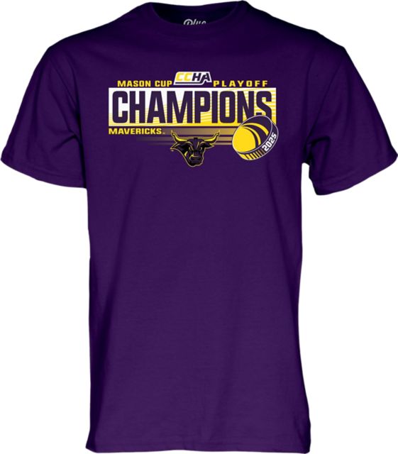Minnesota State University Mankato Men's Hockey 2025 CCHA Tournament Champions Short Sleeve T-Shirt