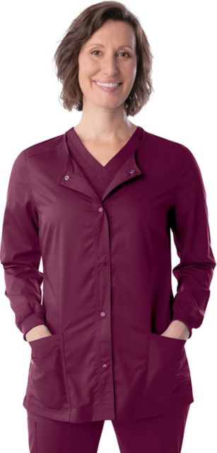 Landau ProFlex Women's Warm-Up Scrub Jacket - Large