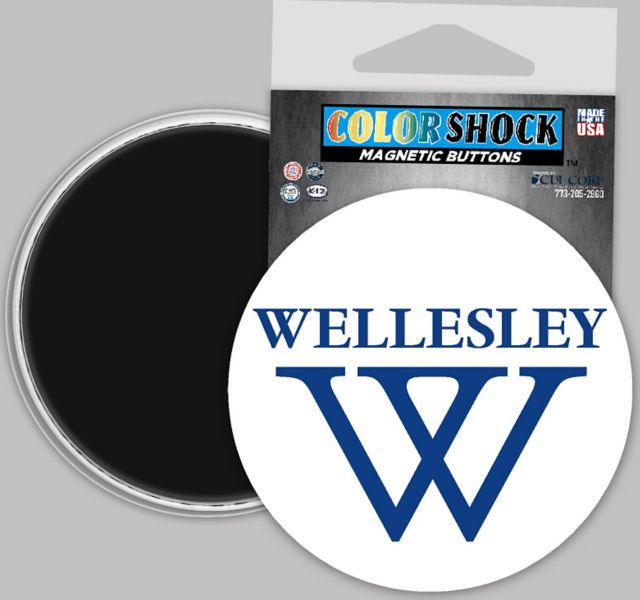 Wellesley College 3" Button Magnet