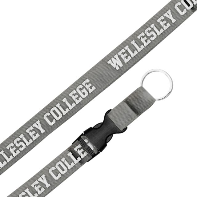 Wellesley College .75 Woven Lanyard