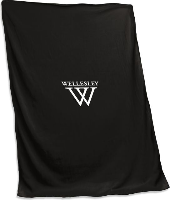 Wellesley College 84"x54" Sweatshirt Blanket